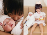 Yêu con - 2 hậu duệ xinh chuẩn tiểu thư của tập đoàn nhựa nhà Ông Cao Thắng chung một khung hình, Winnie rất ra dáng chị cả