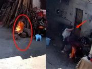 Yêu con - Bé trai đang chơi trong nhà thì hét lớn vì tay bốc lửa, phản ứng của bà nội làm ai cũng phẫn nộ