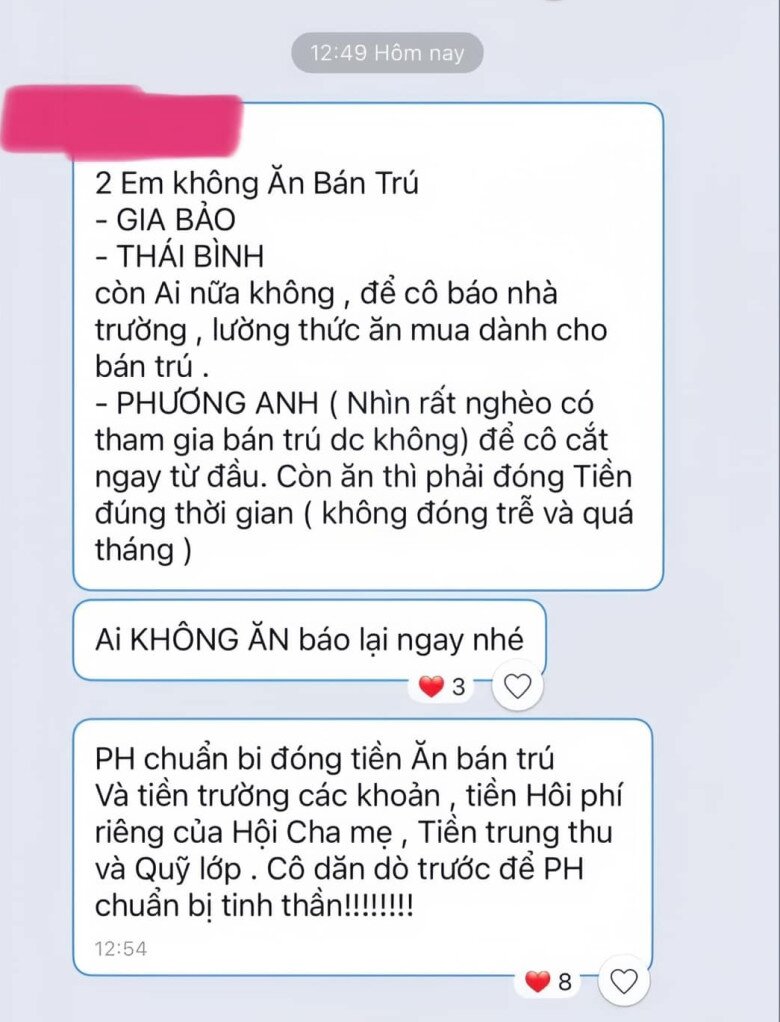 Đoạn tin nhắn của cô giáo ở thành phố P.T đang gây sốt cõi mạng.