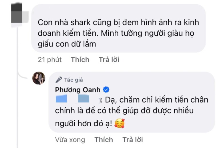 Phương Oanh đáp trả anti-fan cực khéo.