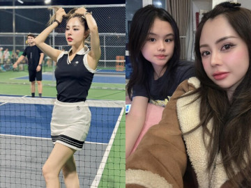 Nữ MC gây tranh cãi với trang phục trên sân pickleball ngoài đời là mẹ đơn thân, con gái xinh không kém mẹ