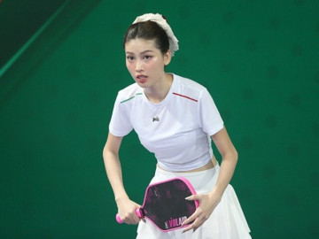 Danh tính mỹ nhân xinh nhất sân pickleball: từng lọt top Hoa hậu đẹp nhất thế giới 2020, chân dài 1m1