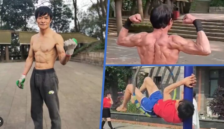 Người đàn ông 70 tuổi tóc vẫn đen nhánh, cơ bụng 6 múi nhờ 45 năm làm một việc này, không cần đến phòng gym - 2