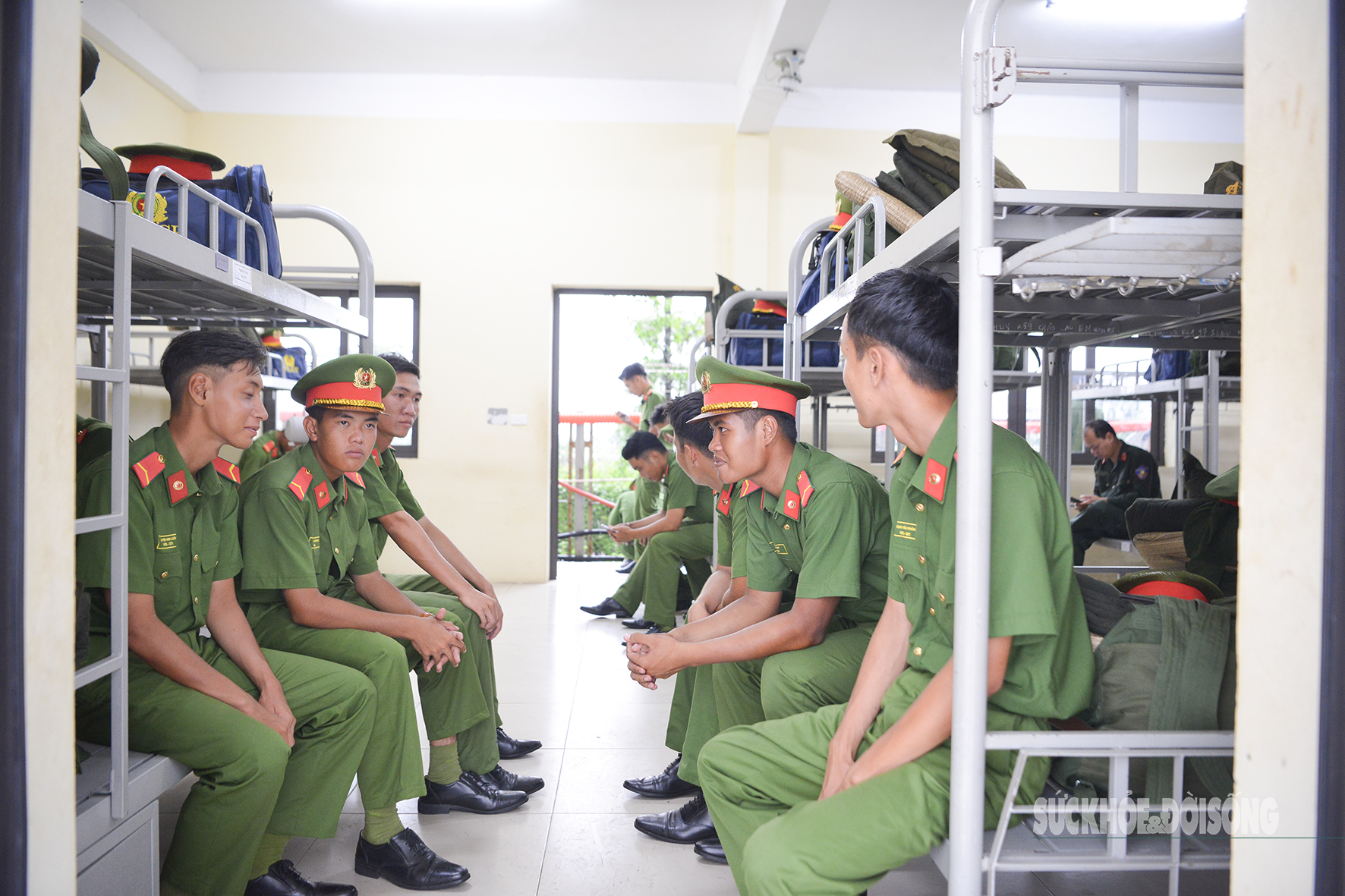 Các chiến sĩ CSCĐ tại Trung tâm huấn luyện 1, cơ sở 2, đóng tại huyện Chương Mỹ, Hà Nội.