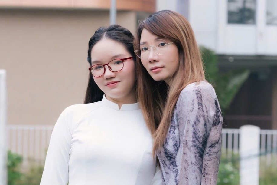  Nữ sinh Hứa Quỳnh Bảo vào mẹ. Ảnh: NVCC.