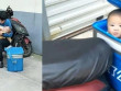 Cuộc sống 'em bé shipper' theo bố đi làm từ khi mới sinh hiện ra sao?