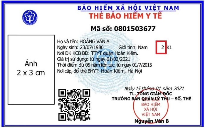 Thời điểm đủ 5 năm liên tục được in trên thẻ BHYT