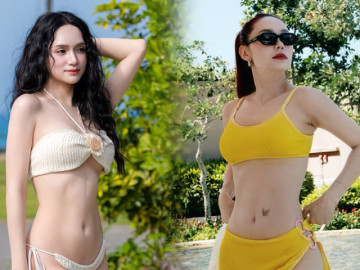 Hoa hậu Hương Giang và dàn mỹ nhân khoe dáng với bikini