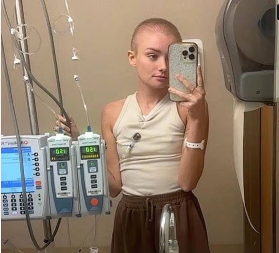 Savannah sau khi trải qua 9 trong tổng số 12 đợt hóa trị.