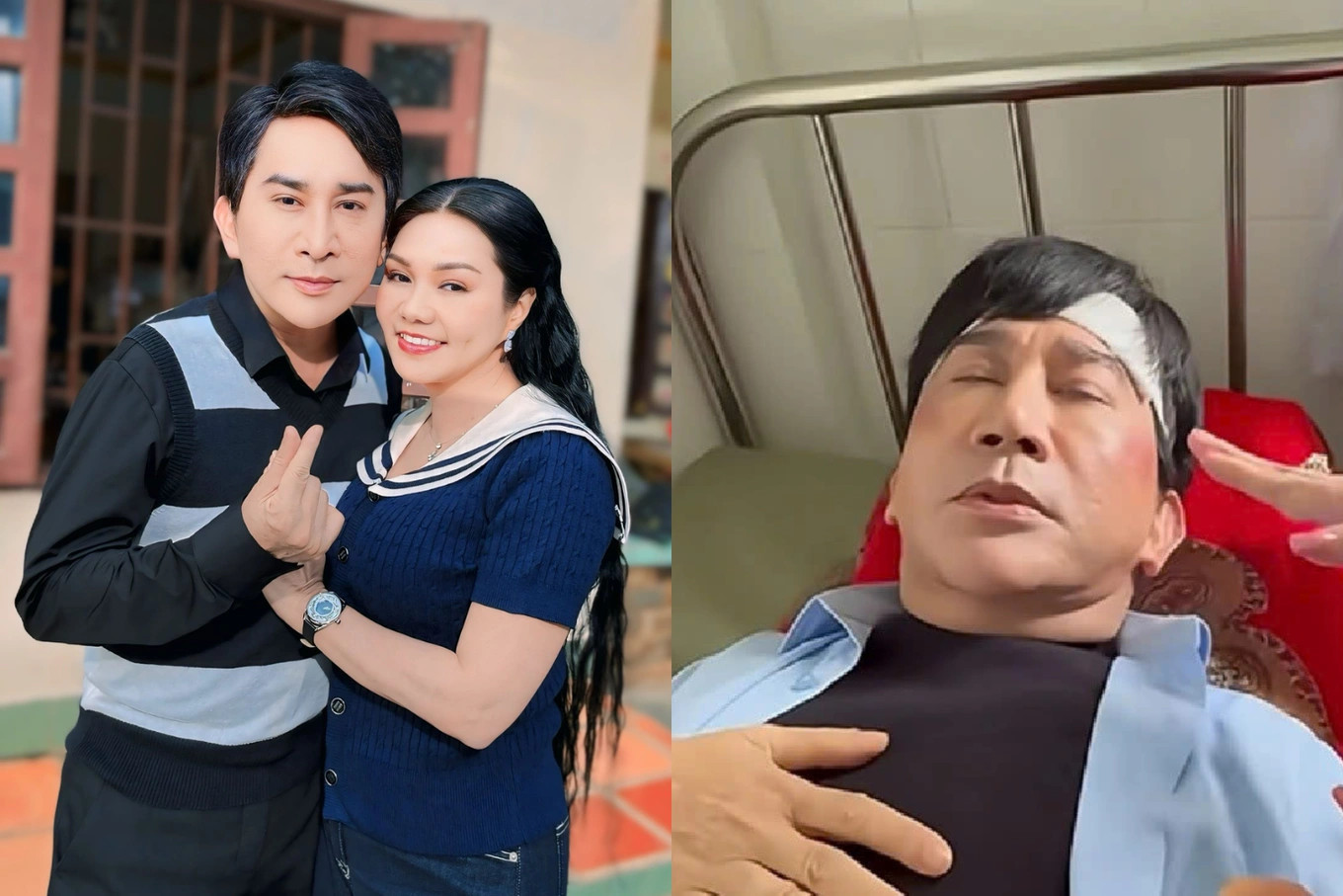NSƯT Kim Tử Long bị đồn u não phải nhập viện điều trị. 