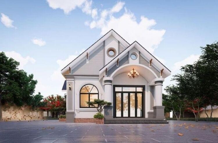 Nhà ống mái Thái 100m2 vừa đẹp mắt, tiện nghi, vừa chống chịu với điều kiện thời tiết khắc nghiệt. Ảnh: Internet
