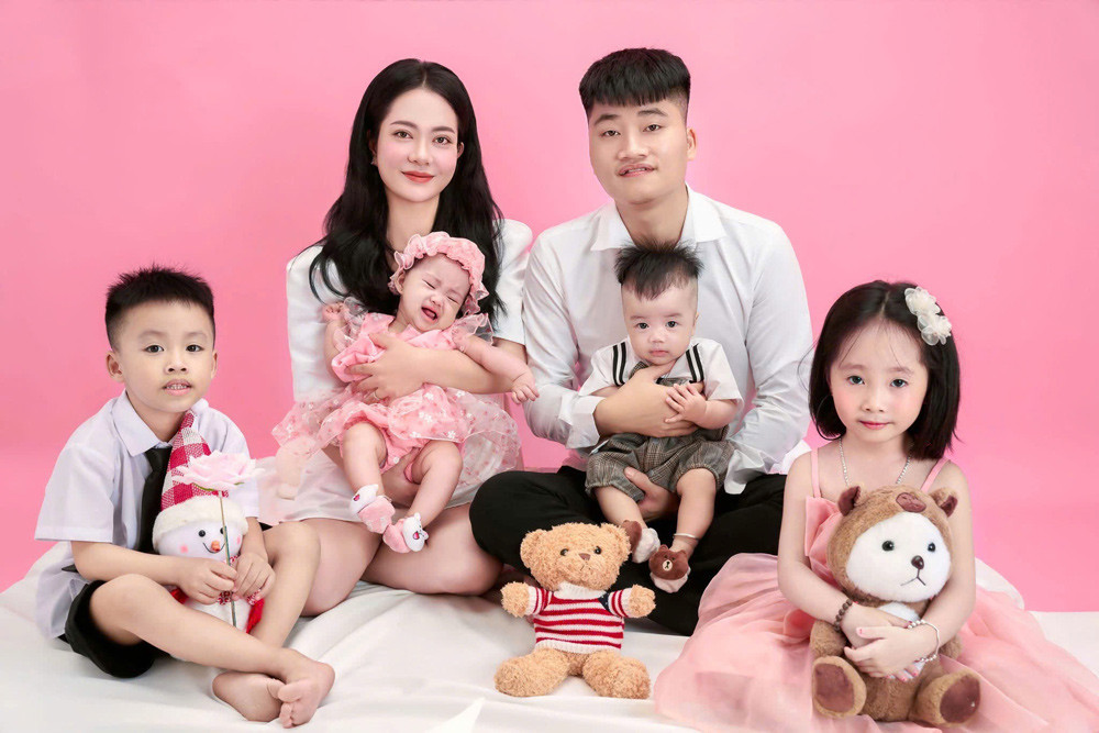Chị Hải sinh 2 lần được 4 người con đủ nếp, đủ tẻ