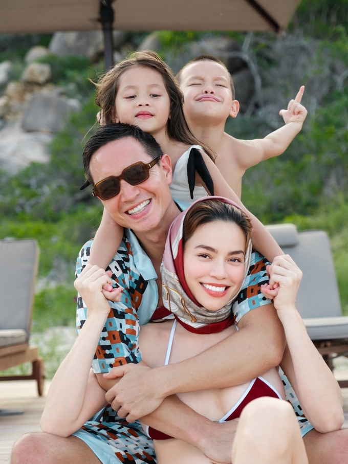Gia đình nhỏ của Hồ Ngọc Hà và Kim Lý.