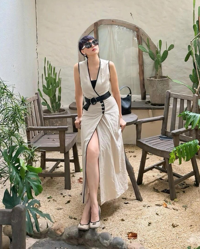 Mẹ của Doãn Hải My - bà Mai Đoàn - từ lâu đã nổi tiếng trong cộng đồng mạng với biệt danh mẹ vợ hot nhất làng bóng đá Việt.