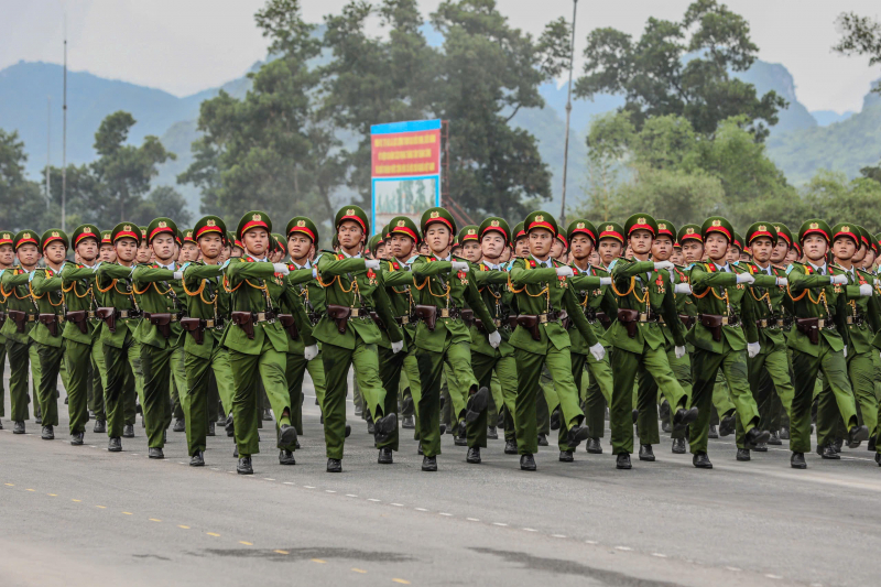 Tổng hợp luyện lần thứ 3 các lực lượng vũ trang diễu binh, diễu hành A80 - 2