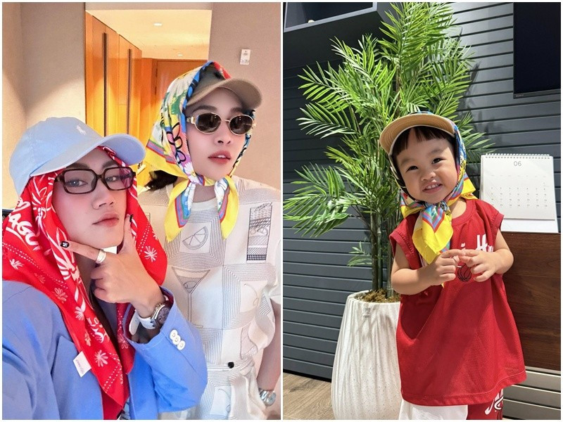 Sutin - con trai của Cường Đô la và Đàm Thu Trang năm nay 2 tuổi, kháu khỉnh. Ảnh: FB Đàm Thu Trang.