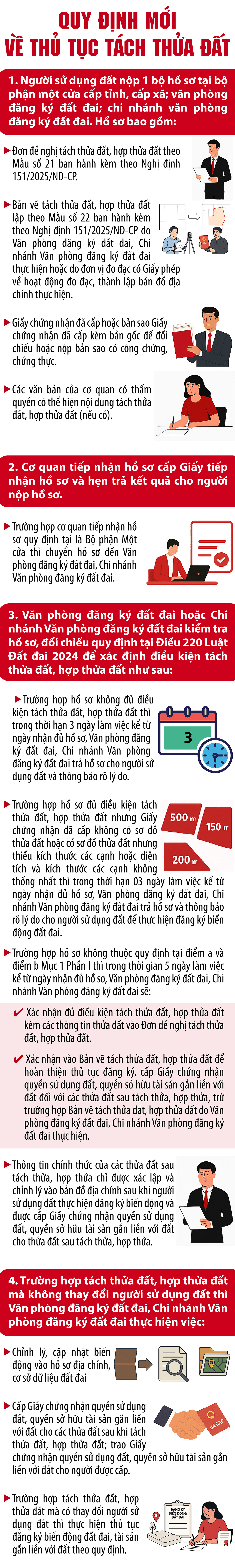Quy định mới về thủ tục tách thửa đất - 1