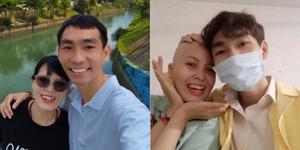 Trinh có chồng đồng hành trong suốt chặng đường chiến đấu với bệnh tật 