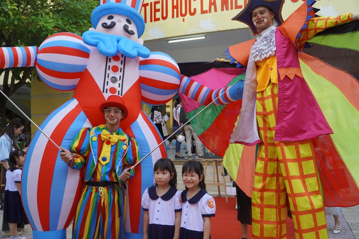 Những tân học sinh lớp 1 Trường Tiểu học Nguyễn Bỉnh Khiêm