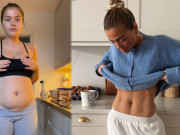 Bà bầu - Bà mẹ hai con lấy lại eo săn chắc mà không cần đến phòng gym