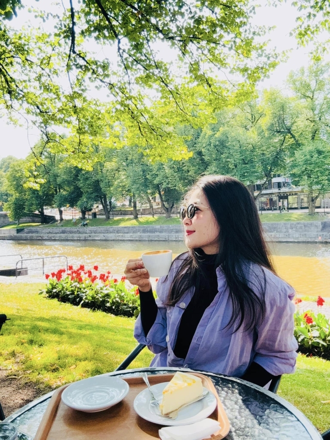Mạc Anh Thư tận hưởng cuộc sống bình yên ở Phần Lan.