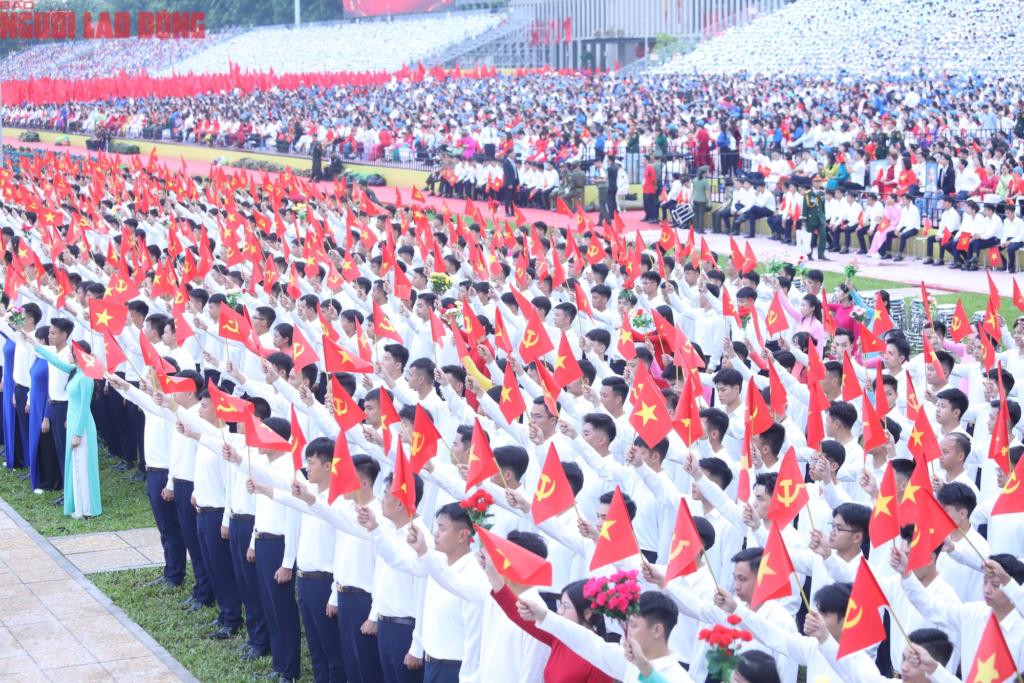 Không khí tại Quảng trưởng Ba Đình tại lễ tổng duyệt. Ảnh: Văn Duẩn