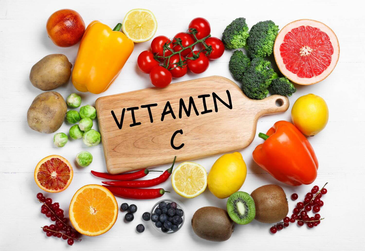 Các loại thực phẩm giàu vitamin C có tác dụng bảo vệ da rất tốt.