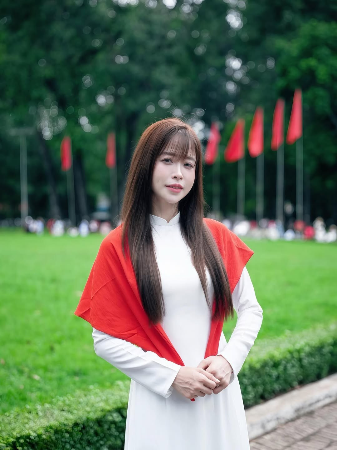 Dàn amp;#34;chị đẹpamp;#34; dịu dàng trong tà áo dài mừng đại lễ 2/9 - 3