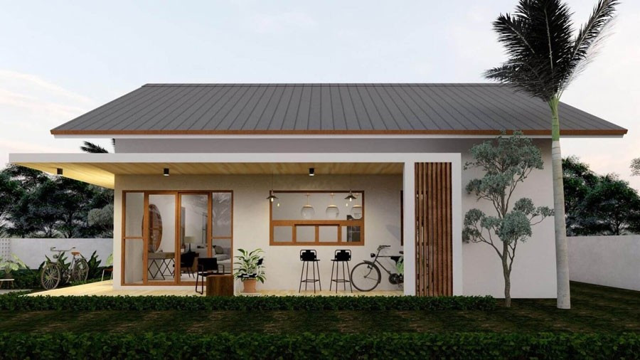10 mẫu nhà cấp 4 hiện đại, tối giản đẹp mê ly - 6