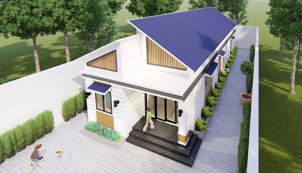10 mẫu nhà cấp 4 hiện đại, tối giản đẹp mê ly - 7
