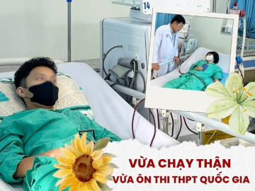 Làm "bạn" với nước ngọt, nam sinh vừa chạy thận vừa ôn thi tốt nghiệp THPT: "Em chỉ mong sớm được ghép thận..."