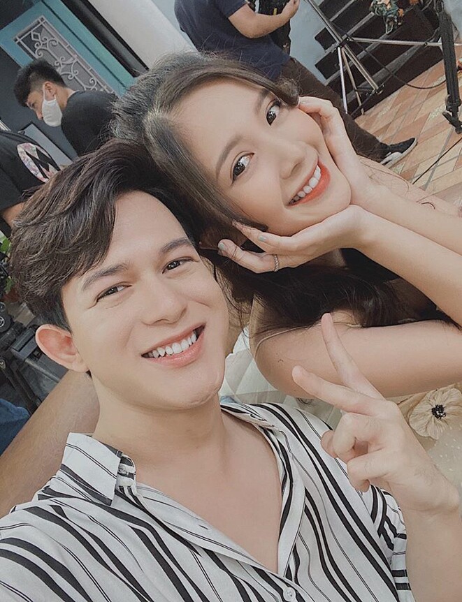 Ngọc Huyền và Quang Anh trong phim Những Ngày Không Quên.