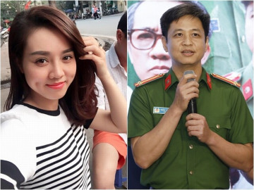 Anh công an trên phim giờ vàng ngoài đời mang hàm Trung tá, từng được vợ trẻ NSND Công Lý phỏng vấn riêng