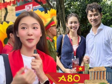 Hot girl miền Nam rạng rỡ trong đội diễu hành A80: Là người đẹp phim giờ vàng quen mặt, 21 tuổi tậu nhà view nhìn ra sông