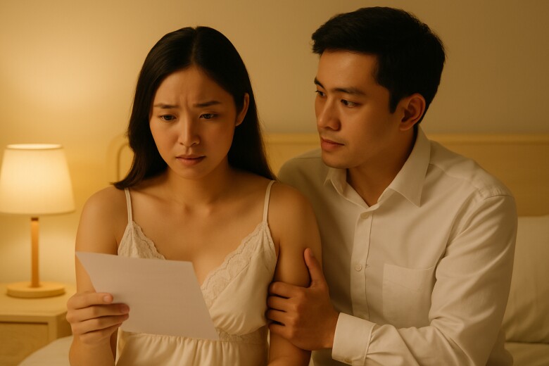 Đi công tác xa về nhớ vợ, vừa thay đồ ra tôi sững sờ nhìn vòng 1 khác lạ của cô ấy - 2