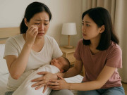 Bà bầu - Tới thăm chị gái mới sinh, tôi đứng lặng khi thấy chồng chị đang làm một việc trong phòng khách