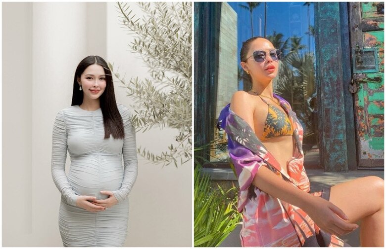 Cô trải qua thai kỳ nhiều cảm xúc.