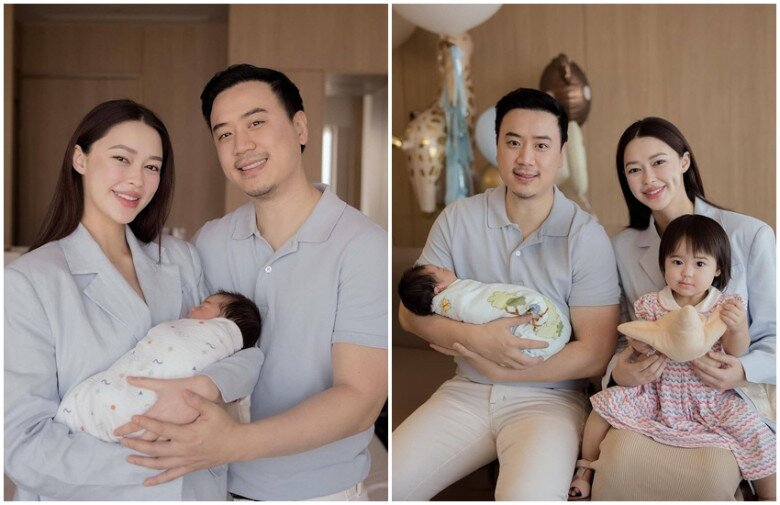 Vợ chồng nữ diễn viên hạnh phúc khi chào đón người con thứ hai.
