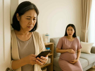 Lên thành phố chăm con dâu ở cữ, vô tình thấy con lưu tên mình trong điện thoại, tôi bỏ về luôn