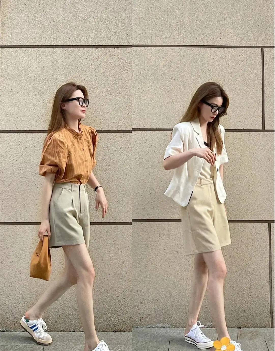 Độ dài trên gối một chút giúp chị em làm thon gọn đôi chân và vẫn khoe được dáng.