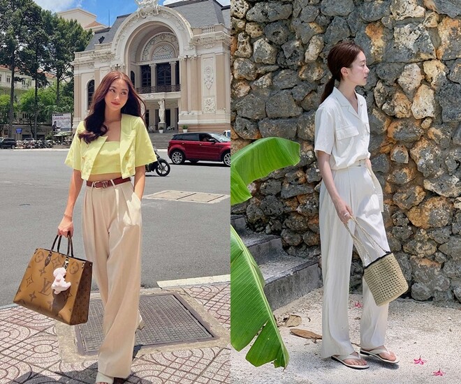 Ngoài ra, bạn có thể ưu tiên những mẫu quần có đường xếp ly dọc. Chi tiết này giúp đôi chân trông thon gọn, kéo dài tỷ lệ cơ thể và mang lại hiệu ứng cao ráo, thanh thoát hơn.