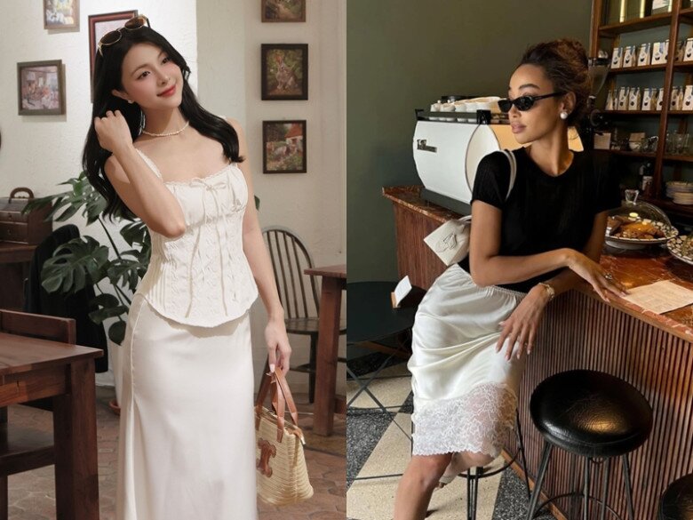 Chị em nên chọn trang phục có chi tiết viền ren không quá lớn đủ để tôn lên vẻ gợi cảm mà không bị quê.