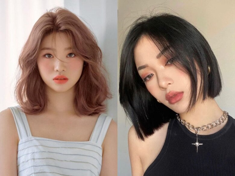 Chị em có thể uốn xoăn nhẹ hoặc duỗi thẳng tóc bob để phù hợp với gương mặt.