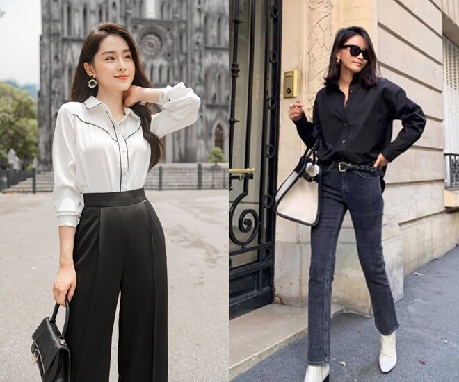 Sơ mi đen trắng sẽ dần nhường ngôi cho những màu áo sơ mi đậm chất thu.