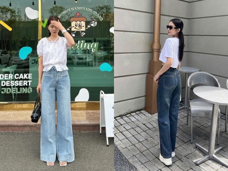 Quần jeans ống đứng đảm bảo diện lên là đẹp không còn gì để chê. 