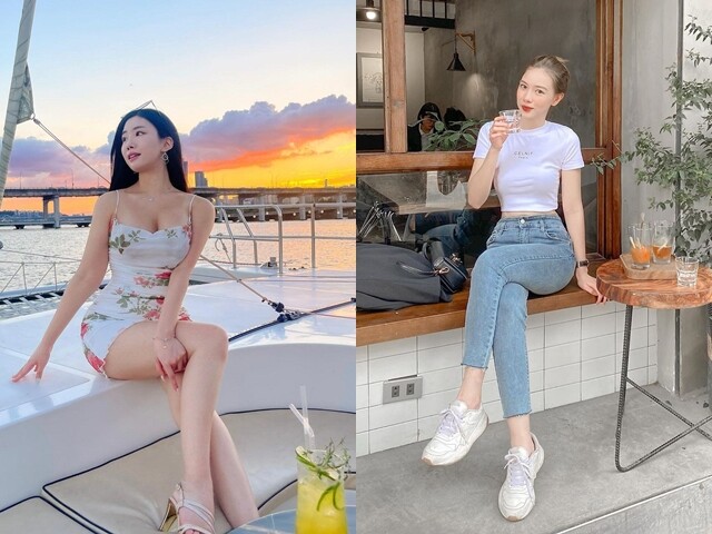 Váy ôm sát, quần jeans bó chặt trông tôn dáng nhưng không giúp chị em chống nắng toàn diện.