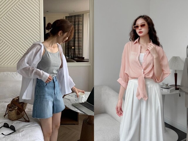 Mặc nhiều lớp sẽ giúp tăng cường khả năng chống nắng cho da, đừng quên khoác thêm chiếc áo sơ mi hơi dày một chút khi bạn có chuyến đi chơi ngoài trời.