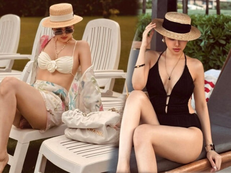 Thời trang - Dâu hào môn Phanh Lee diện bikini chỉ trung thành 2 gam màu, vẫn toát thần thái phu nhân nghìn tỷ