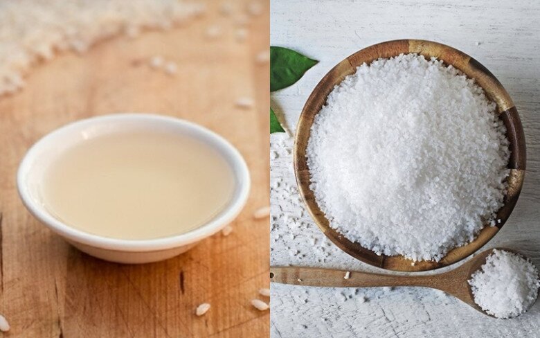 Kết hợp muối và giấm, bạn đã có ngay vũ khí tự nhiên giúp làm sạch mụn đầu đen hiệu quả.