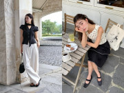 Thời trang - Mùa hè chỉ thích mặc đồ đen - trắng, tôi cứ áp dụng công thức phối này, đồng nghiệp ai cũng khen trẻ đẹp